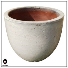 Vaso in ceramica bianco da