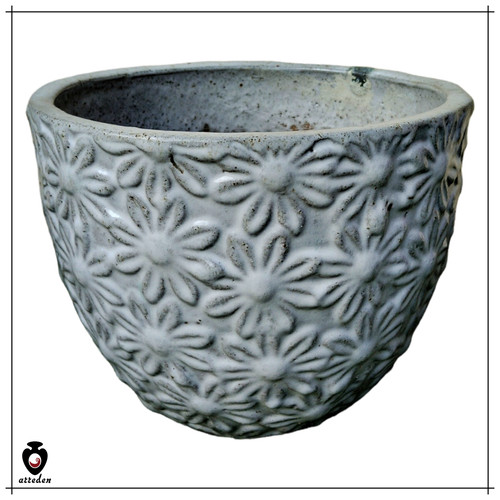 Vaso ceramica bianco - bianco, da