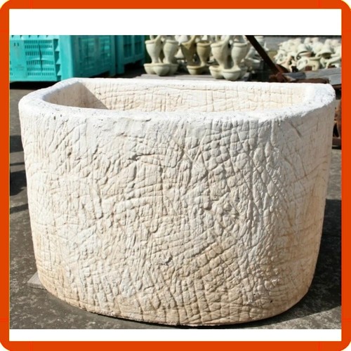 Vaso cemento muro pietra - vaso, a