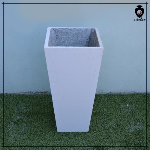 Vaso cemento bianco per - in,