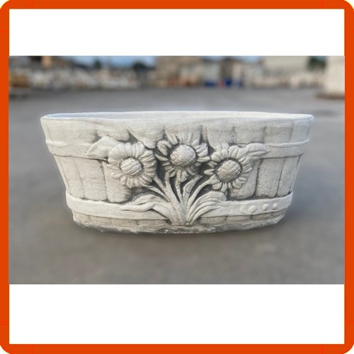 Vaso cemento pietra - vaso, in