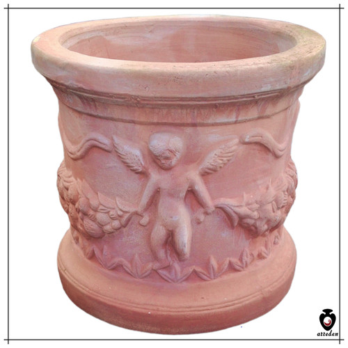 Vaso angeli terracotta - vaso,